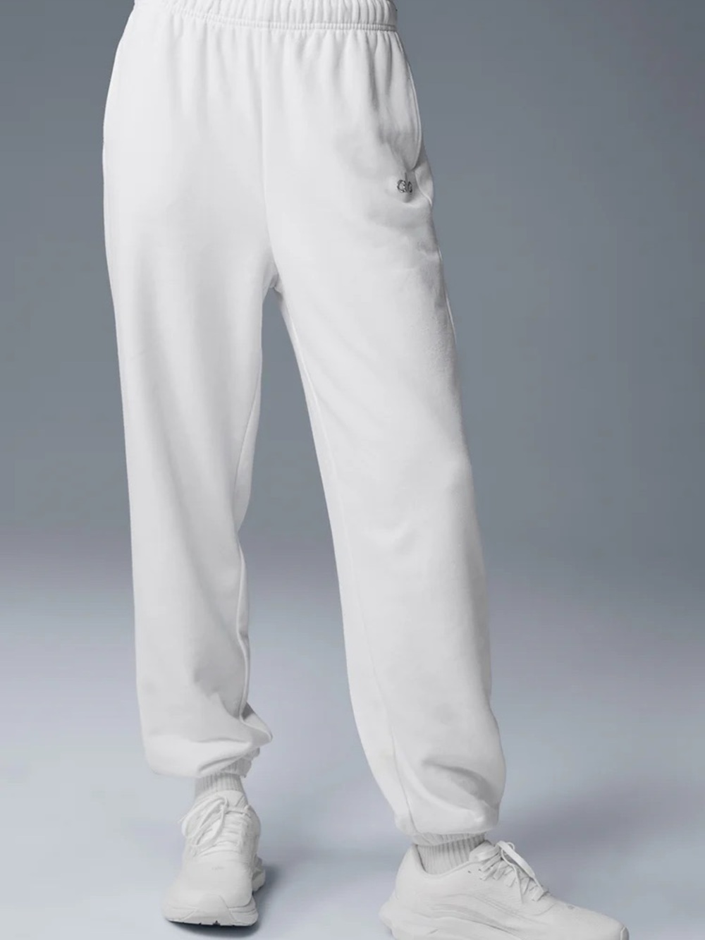 ALO Yoga Women's White Fleece Joggers